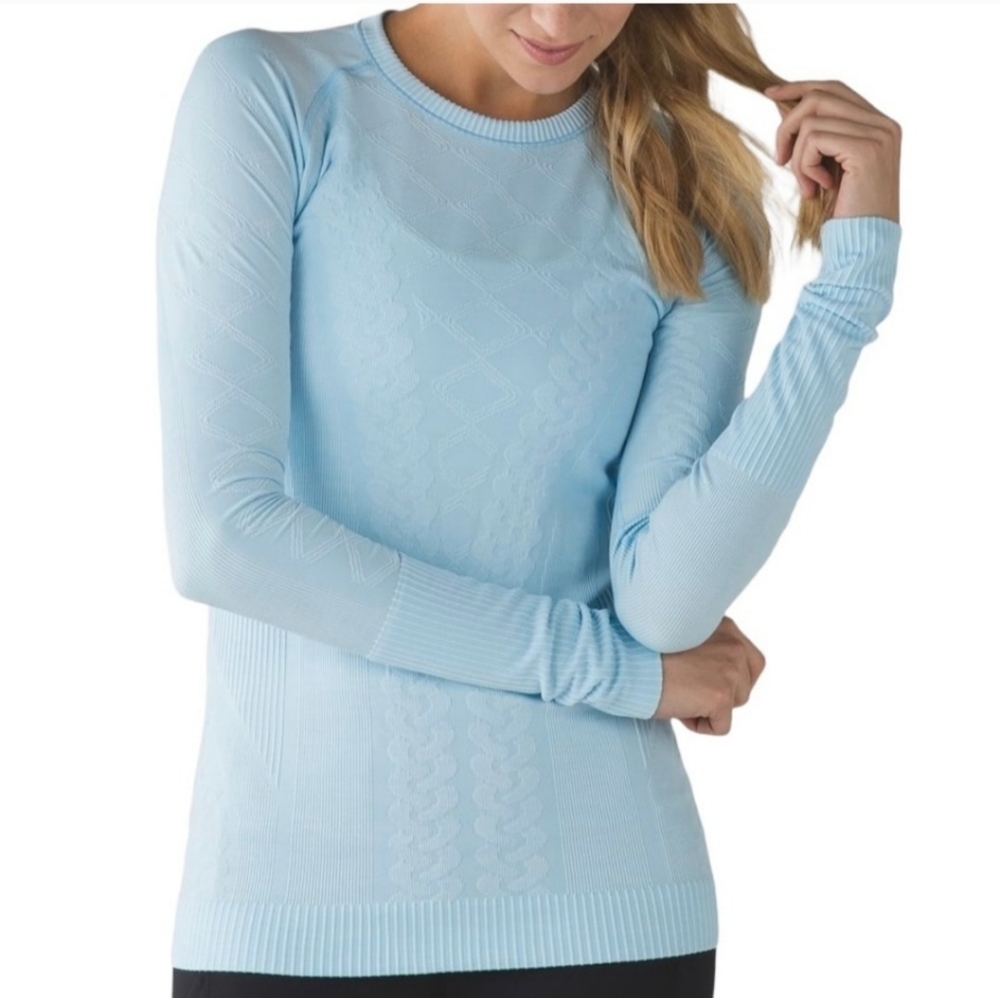 Lululemon Rest Less Pulloverheathered Caspian Blu… - image 1